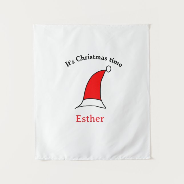 Tapiz Es hora de que los Navidades digan simple gorra (Anverso)