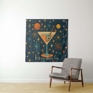 Tapiz Es hora del Martini Atómico Estrellas Cósmicas