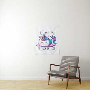 Tapiz Es muy popular fuera de la introvertida de Unicorn