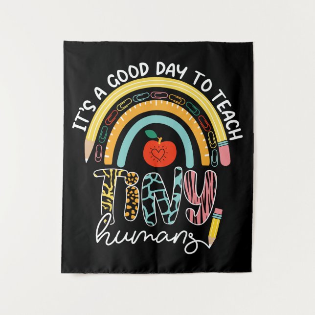 Tapiz Es un buen día para enseñar a los humanos pequeños (Anverso)