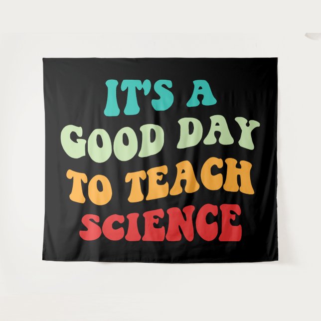Tapiz Es un buen día para enseñar ciencia (Anverso (horizontal))