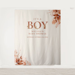 Tapiz Es Un Niño Rústico Cae Foto De Baby Shower