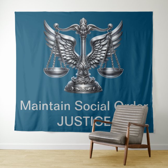 Tapiz Escalas grises de la Oficina del Fiscal de Justici (In situ (horizontal))