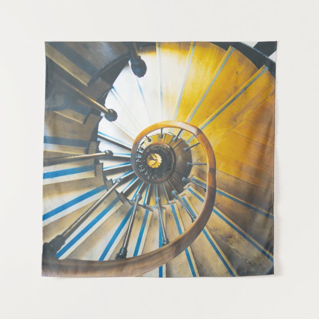 Tapiz Escalera espiral del Arco de Triunfo en París (Anverso (horizontal))