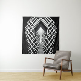 Tapiz Escalera monocromática: Obelisco de los contrastes