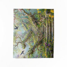Escalera Surrealista de Primavera que se Traga Flo