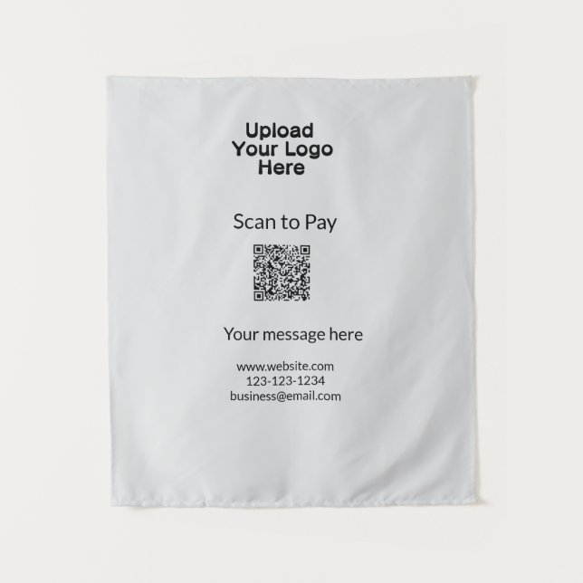 Tapiz Escaneo mínimo simple para pagar Añadir el logotip (Anverso)