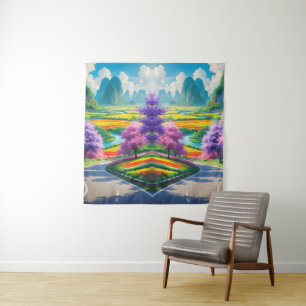 Tapiz "Escape de la Primavera Dorada - Naturaleza escéni