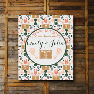 Tapiz Escape Room Gender Revelar Baby Shower