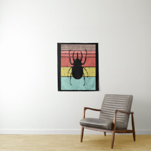 TAPIZ ESCARABAJO INSECTO ANTIGUO