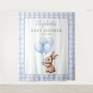 Tapiz Escaso condón azul de la foto de Baby Shower