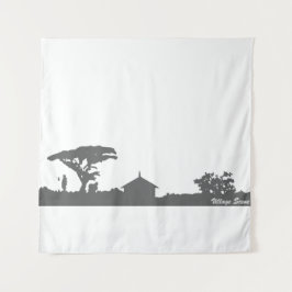 Tapiz Escena de aldea