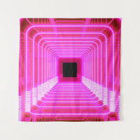 Escena de arte pop de ciencia ficción rosa moderno