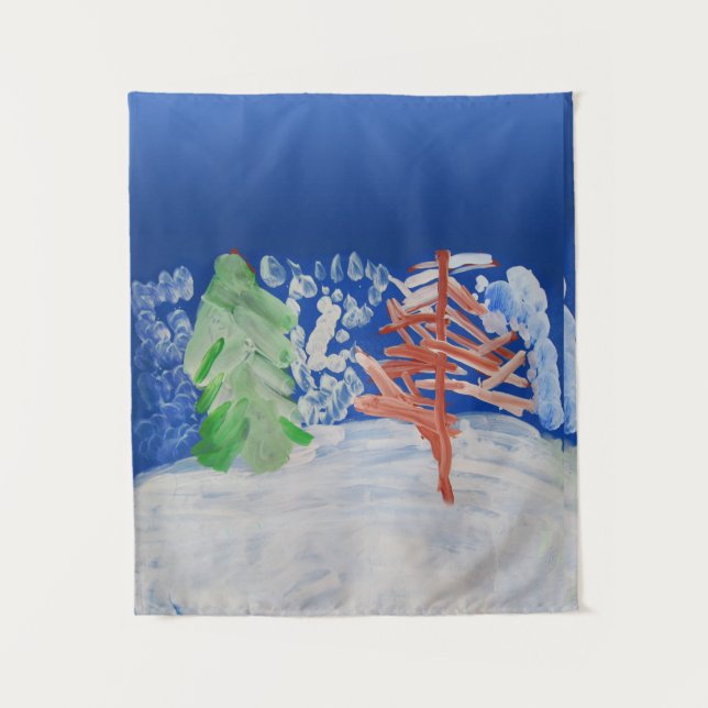 Tapiz Escena de invierno (Anverso)