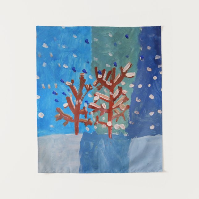 Tapiz Escena de invierno (Anverso)