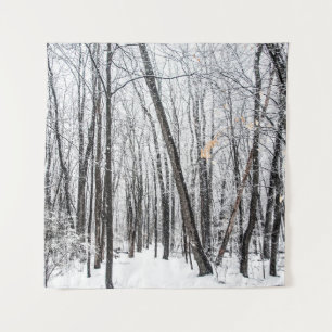 Tapiz Escena de nieve en Woodland Michigan