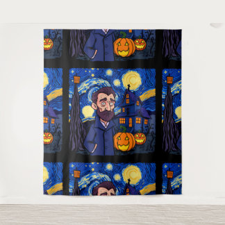 Tapiz Escena de Van Gogh embrujada - Halloween Starry gó