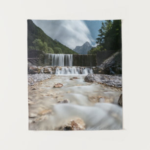 Tapiz Escenario impresionante en el valle de Krnica, Esl