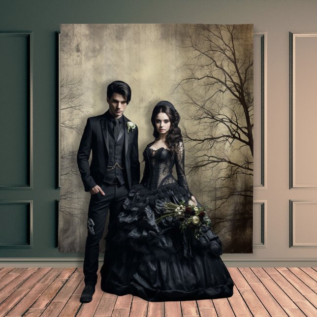 Tapiz Escenas Gothic Moody Crema y negro de bosque oscur (Subido por el creador)