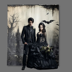 Tapiz Escenas Gothic Moody embrujadas de la mansión y ne