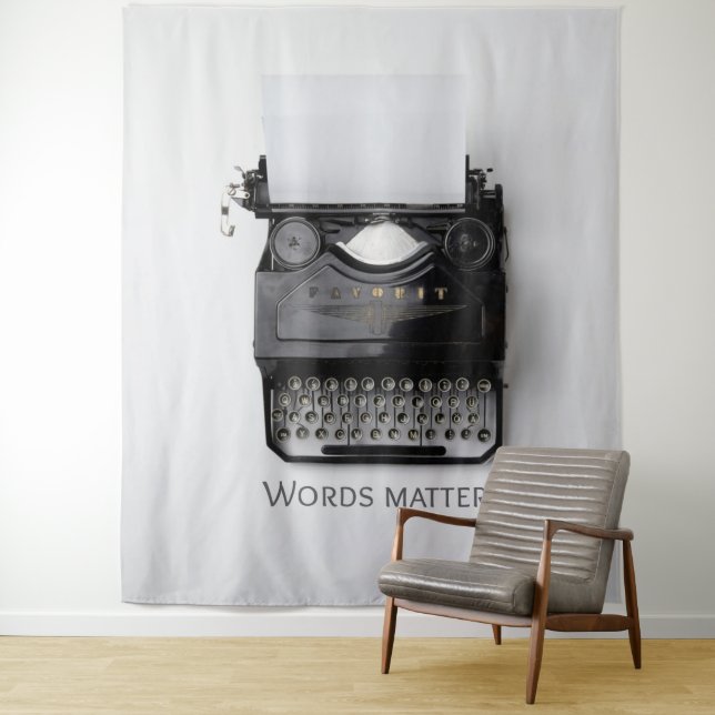 Tapiz Escritor de palabras importan (In situ)