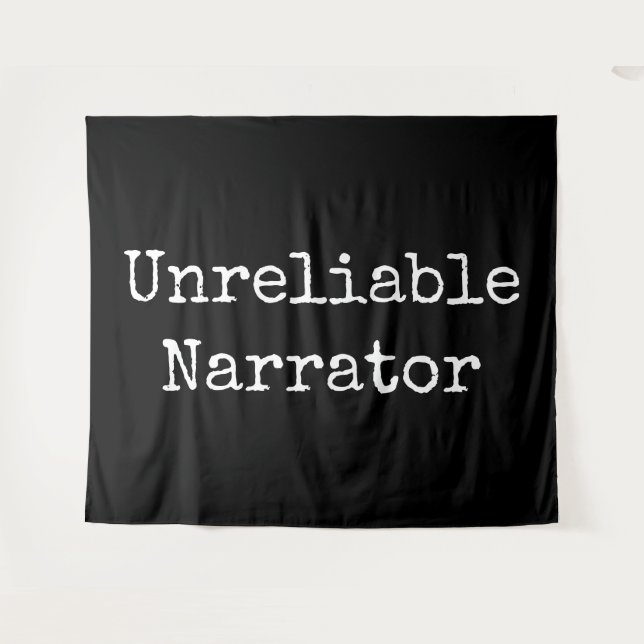 Tapiz Escritor - Narrador poco fiable I (Anverso (horizontal))