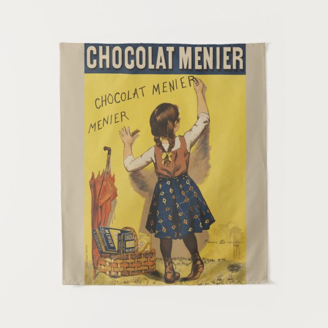 Tapiz Escritura de pared de Chocolat Menier (Anverso)