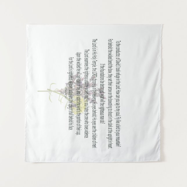 Tapiz Escritura, Salmo 11, (Anverso (horizontal))