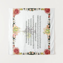 Tapiz Escritura, Salmo 11, Flor colorida