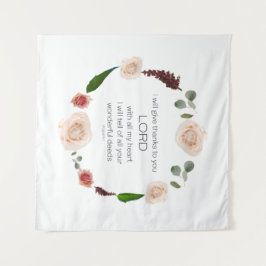 Tapiz Escritura, Salmo 9, Todos Tus Maravillosos Hechos 