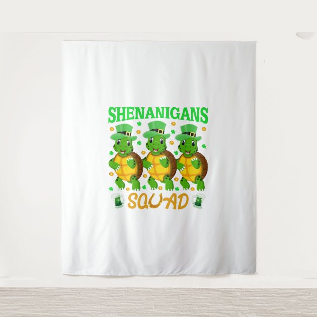 Tapiz Escuadrón de Shenanigans St. Patrick's Day (Anverso)
