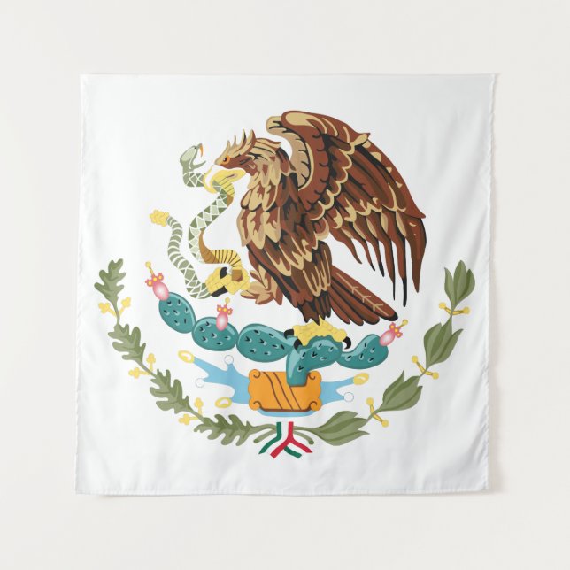 Tapiz Escudo de armamento de la bandera de México (Anverso)