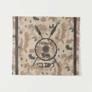 Tapiz Escudo Macabee Y Láminas - Desierto