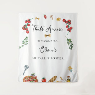 Tapiz Ese es el fondo de la ducha de novia más italiano