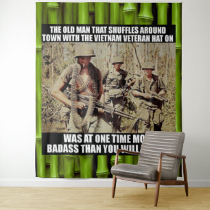 TAPIZ ESE VIEJO VETERANO DE VIETNAM