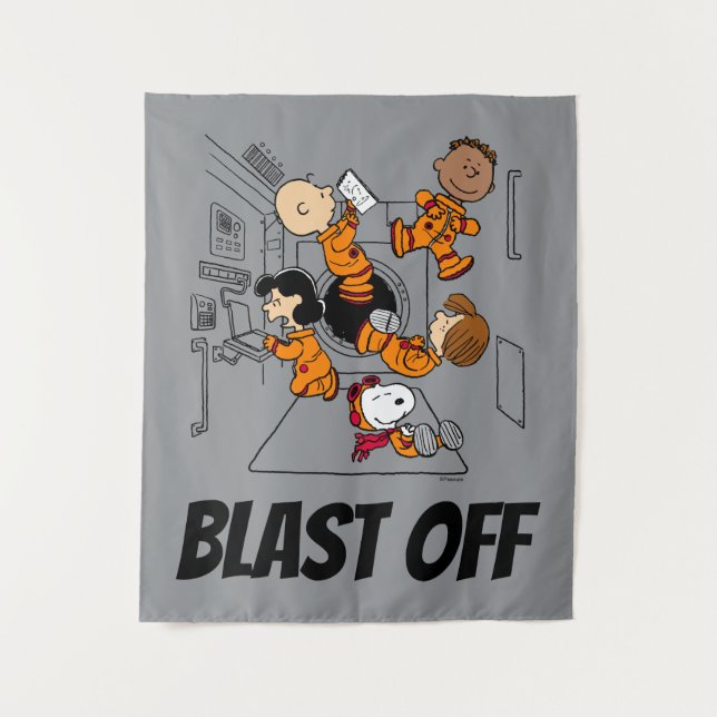 Tapiz ESPACIO | Banda de cacahuetes en el espacio (Anverso)