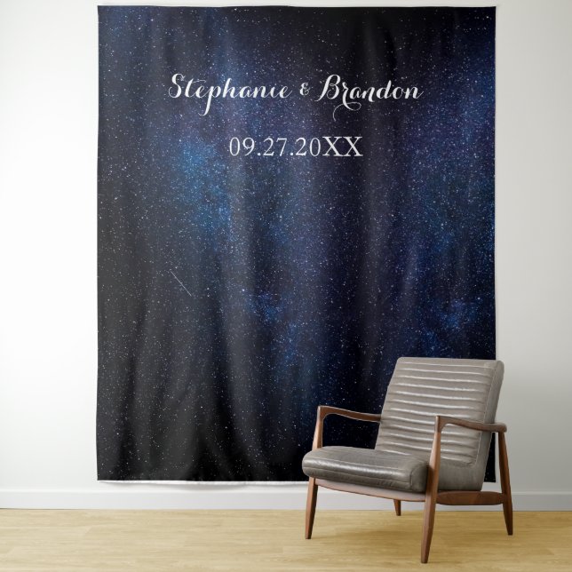 Tapiz Espacio galáctico Nebula Cosmos Boda Booth (In situ)