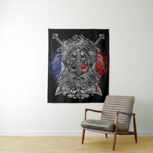 Tapiz Espadas de Odin ravens Bandera de Viking Mythology