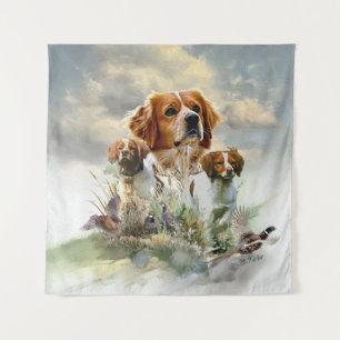 Tapiz Españoles de Bretaña , Bretaña francesa , Perro de