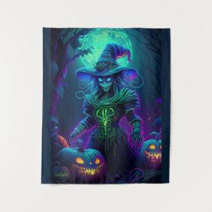 Tapiz Espantapájaros espeluznante de Halloween embrujado