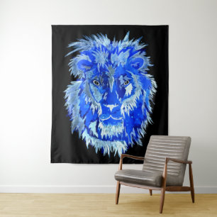 Tapiz Espíritu de león azul
