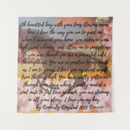 Tapiz espíritu del poema del amor del caballo