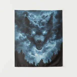 Tapiz Espíritu Lobo de la Tormenta