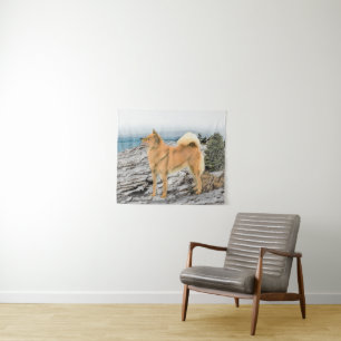 Tapiz Espitz finlandés en la pintura de la costa - Arte 