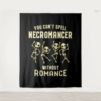 Tapiz Esqueletos divertidos de baile de Necromancer