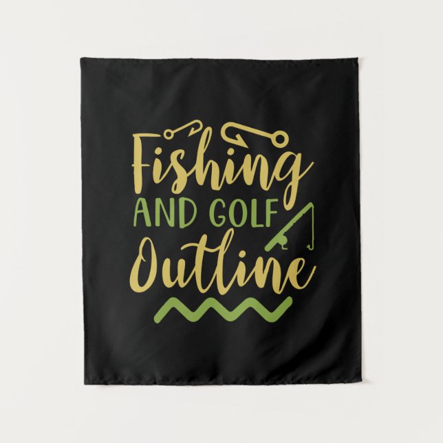 Tapiz Esquema de Pesca y Golf (Anverso)