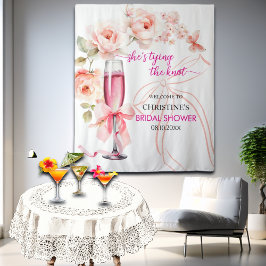 Tapiz Está atando el telón de fondo de la ducha de novia