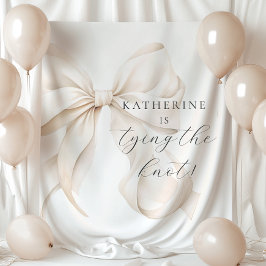 Tapiz Está atando el telón de fondo de la ducha de novia