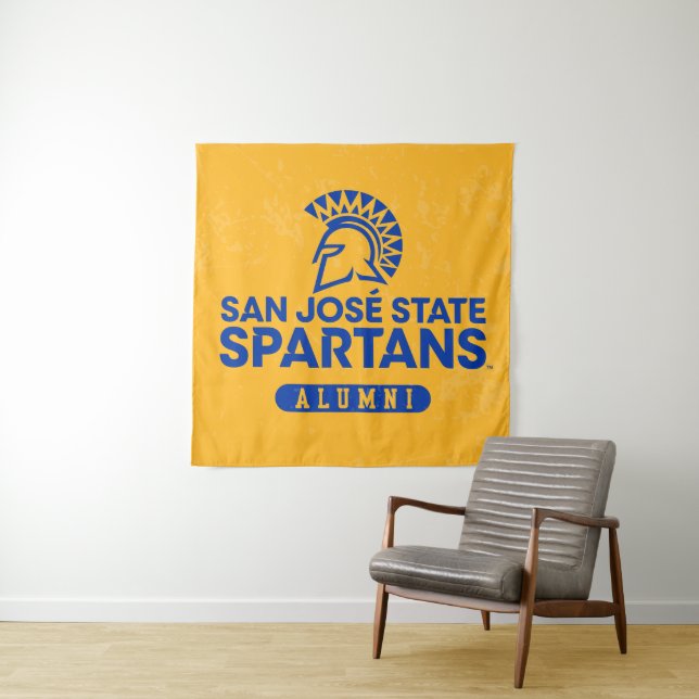 Tapiz Estado Spartans de San Jose apenado (In situ)