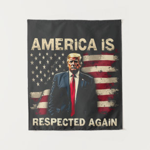 Tapiz Estados Unidos es nuevamente respetado Trump, Esta